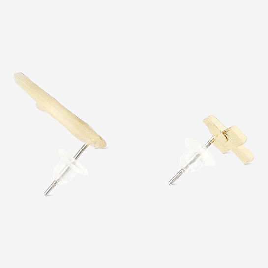 Flying Tiger Copenhagen Gold Kalpli 4'lü Küpe Seti