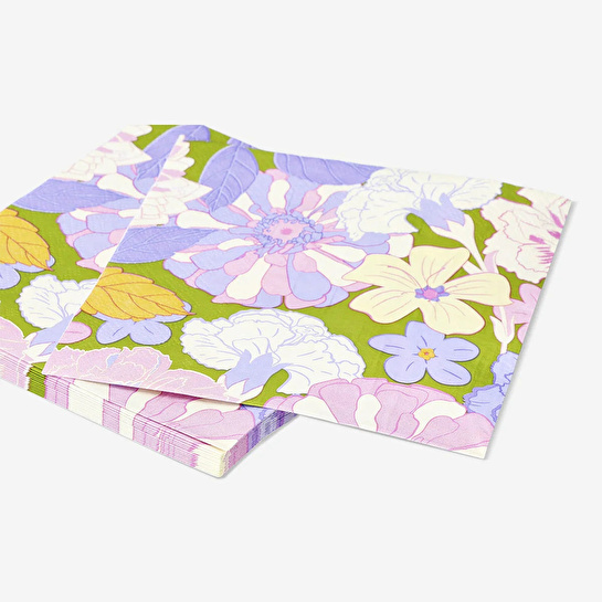 Flying Tiger Copenhagen Büyük Çiçek Desenli Peçete Seti 16,5 cm x 16,5 cm