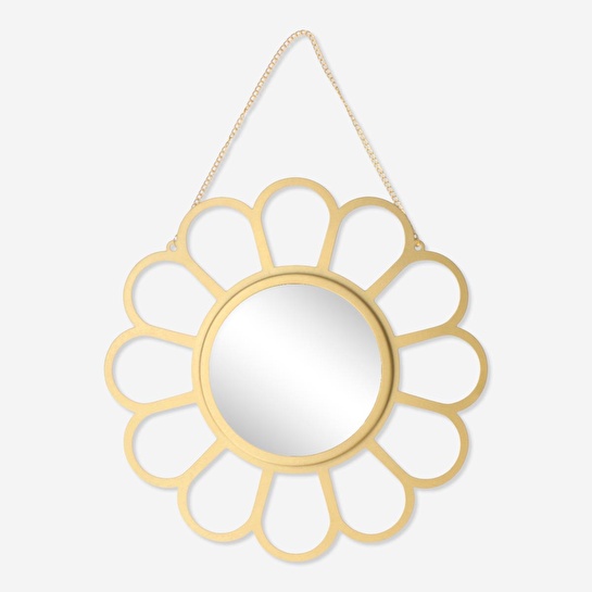 Flying Tiger Copenhagen Çiçek Şekilli Gold Duvar Aynası 30 cm