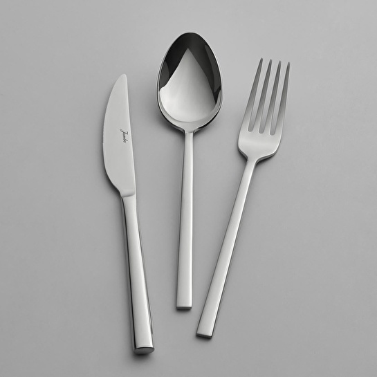 Jumbo 2001 84 Parça 12 Kişilik Çelik Çatal Kaşık Bıçak Takımı