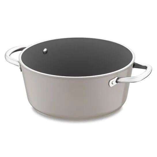 Jumbo Swiss Crystal Bej İndüksiyon Tabanlı Derin Tencere 20 cm