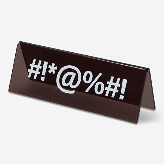 Flying Tiger Copenhagen Siyah Masaüstü Tabela