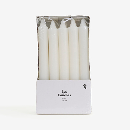 Flying Tiger Copenhagen Beyaz Şamdan Mumu