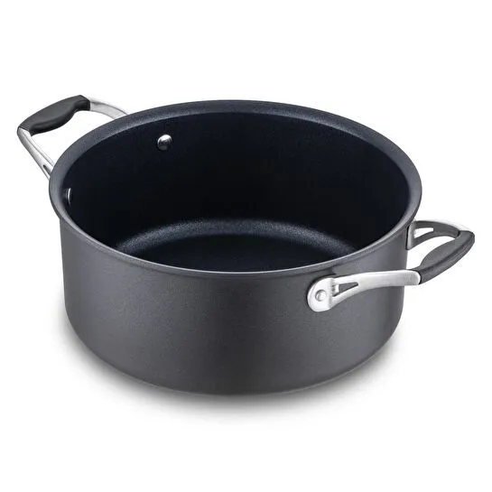 Jumbo New Moment Diamond İndüksiyon Tabanlı Siyah Derin Tencere 24 cm