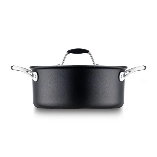 Jumbo New Moment Diamond İndüksiyon Tabanlı Siyah Derin Tencere 24 cm