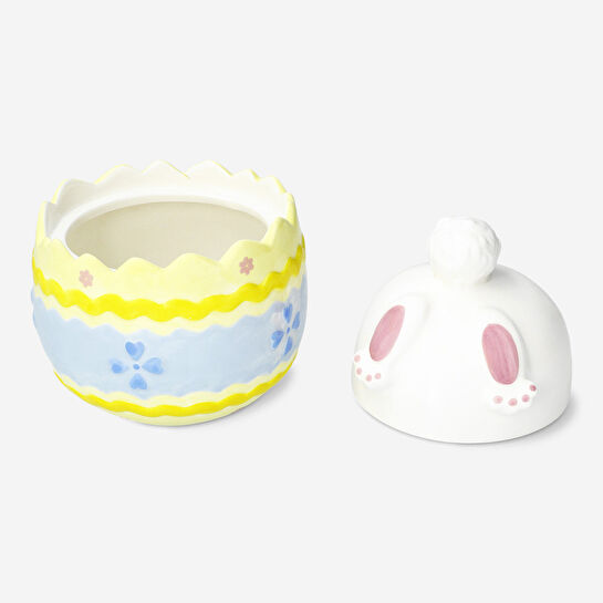 Flying Tiger Copenhagen Yumurta Şeklinde Kapaklı Seramik Kavanoz