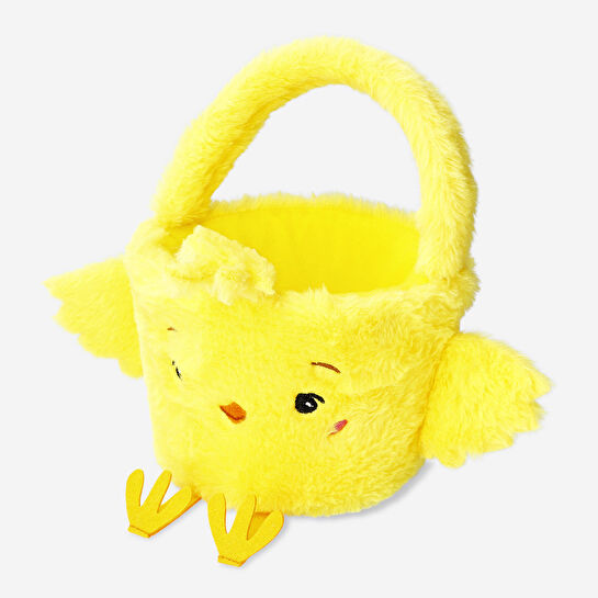 Flying Tiger Copenhagen Sarı Peluş Civciv Şeklinde Sepet