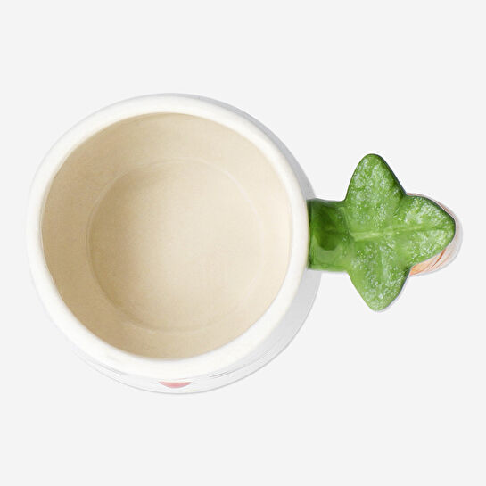 Flying Tiger Copenhagen Beyaz Tavşan Desenli Havuç Kulplu Kupa 300 ml