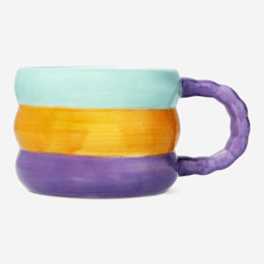 Flying Tiger Copenhagen Üç Renkli Seramik Kupa 400 ml