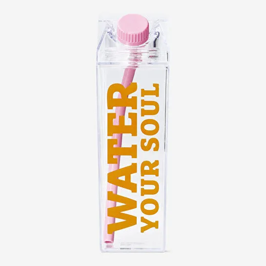 Flying Tiger Copenhagen Pipetli Şeffaf Süt Kutusu 500 ml