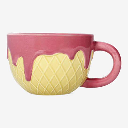 Flying Tiger Copenhagen Dondurma Külahı Şeklinde Seramik Kupa 350 ml