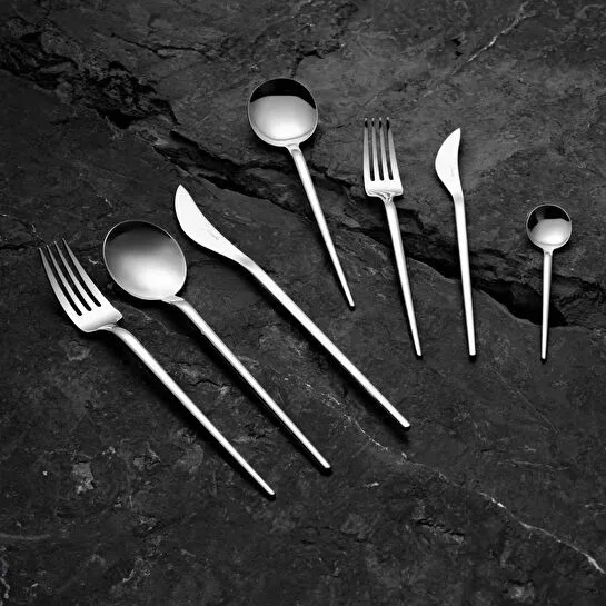 Jumbo 4400 Fallen 84 Parça 12 Kişilik Çelik Çatal Kaşık Bıçak Takımı