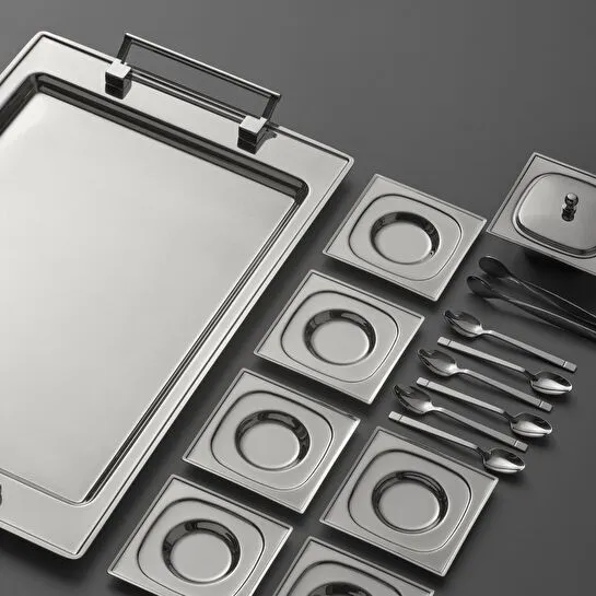 Jumbo Pluto 16 Parça 6 Kişilik Çelik Çay Seti