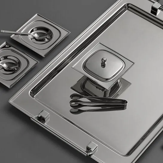 Jumbo Pluto 16 Parça 6 Kişilik Çelik Çay Seti