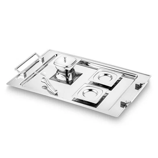 Jumbo Pluto 16 Parça 6 Kişilik Çelik Çay Seti