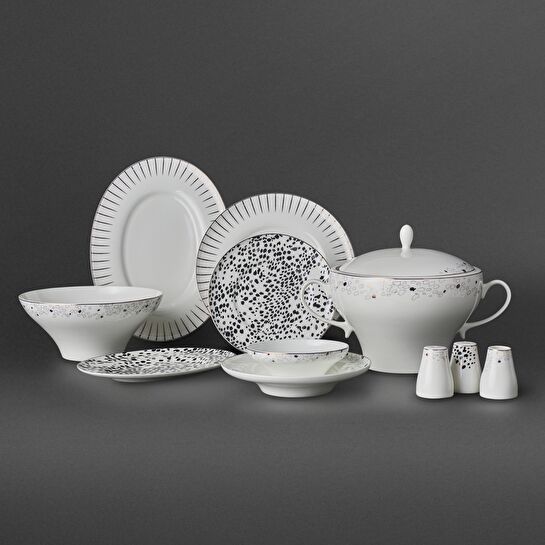 Jumbo Safari 62 Parça 12 Kişilik Yemek Takımı