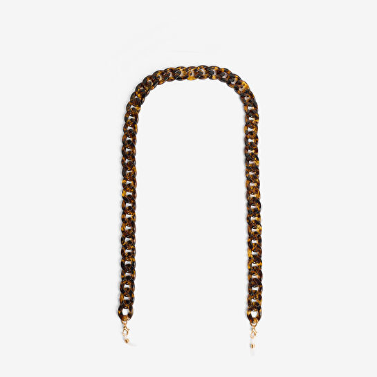 Flying Tiger Copenhagen Kahverengi Büyük Halkalı Gözlük Zinciri