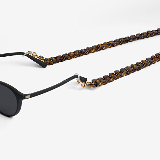 Flying Tiger Copenhagen Kahverengi Büyük Halkalı Gözlük Zinciri