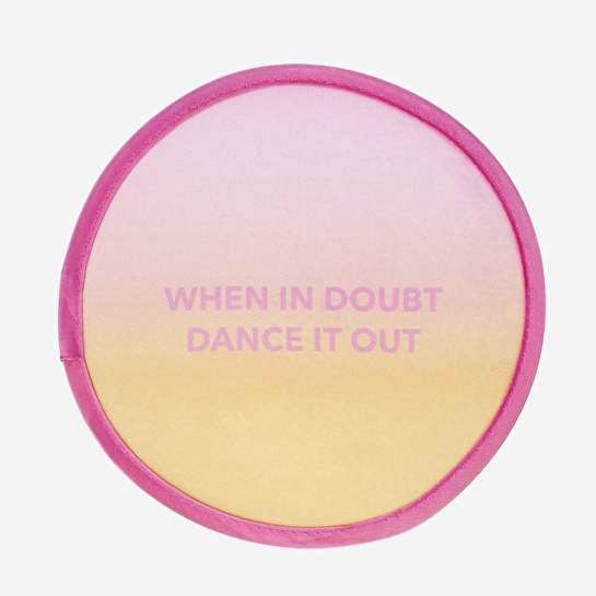 Flying Tiger Copenhagen Pembe Turuncu Katlanabilir Yuvarlak Yelpaze