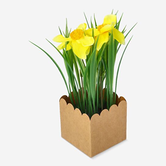 Flying Tiger Copenhagen Saksıda Dekoratif Sarı Nergis Yapay Çiçek