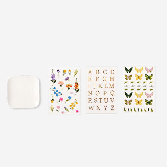 Flying Tiger Copenhagen Kendin Yap Stickerlı Takı Tabağı Seti