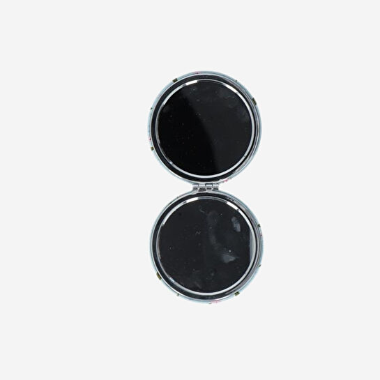 Flying Tiger Copenhagen Mavi Kiraz Çiçeği Desenli Çift Taraflı Cep Aynası