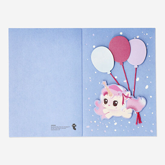 Flying Tiger Copenhagen Unicorn Desenli Tebrik Kartı