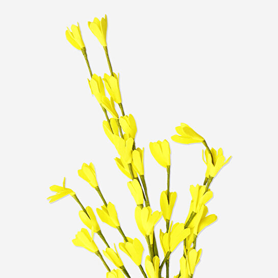 Flying Tiger Copenhagen Sarı Yapay Çiçek Dalı 45 cm