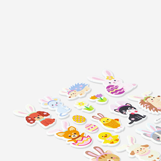 Flying Tiger Copenhagen Paskalya Temalı Dokulu Sticker Seti