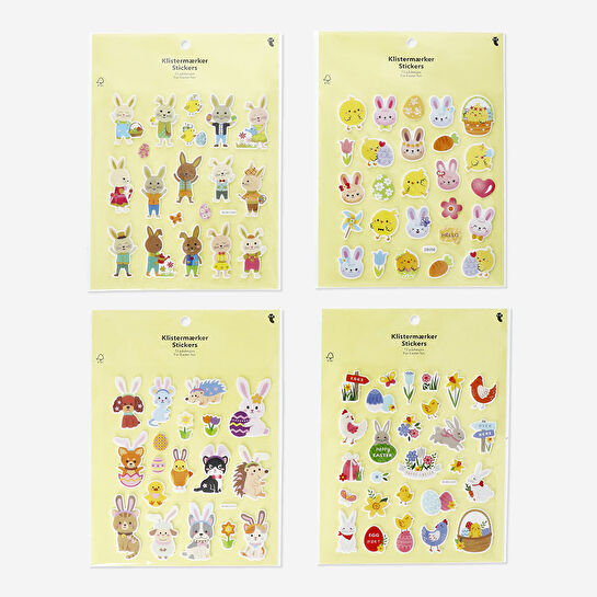 Flying Tiger Copenhagen Paskalya Temalı Dokulu Sticker Seti