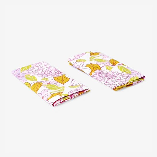 Flying Tiger Copenhagen 2'li Çiçek Desenli Kumaş Peçete Seti 40 cm x 40 cm