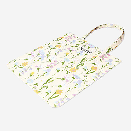 Flying Tiger Copenhagen Çok Renkli Bahar Çiçekleri Bez Çanta