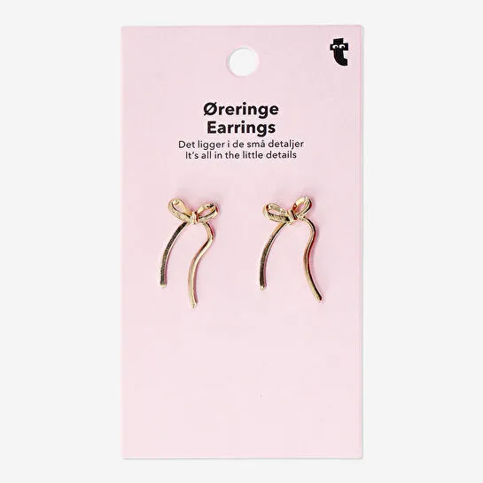 Flying Tiger Copenhagen Büyük Fiyonk Şeklinde Gold Küpe