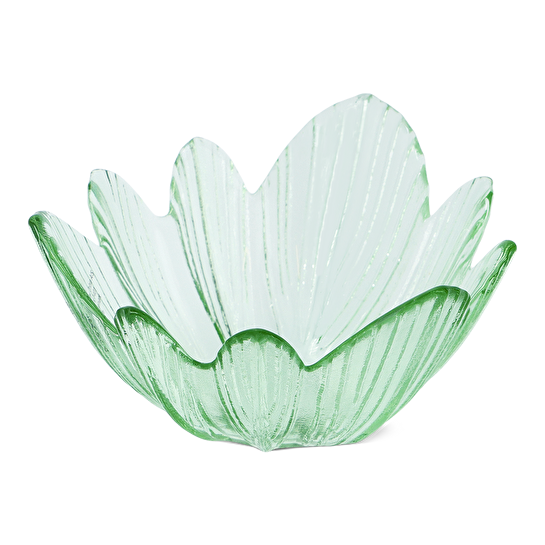 Flying Tiger Copenhagen Yeşil Çiçek Şeklinde Cam Kase