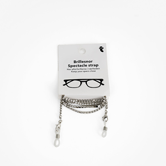 Flying Tiger Copenhagen Beyaz Elmas Boncuklu Gözlük Zinciri