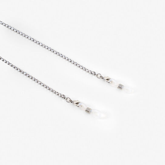 Flying Tiger Copenhagen Beyaz Elmas Boncuklu Gözlük Zinciri