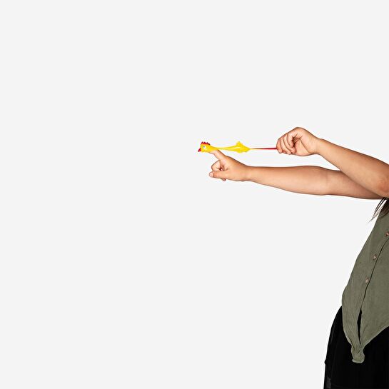 Flying Tiger Copenhagen 2'li Sarı Tavuk Şeklinde Lastik Oyuncak