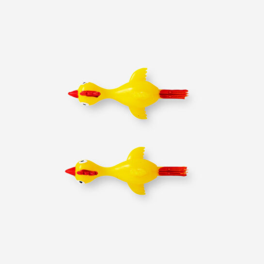 Flying Tiger Copenhagen 2'li Sarı Tavuk Şeklinde Lastik Oyuncak