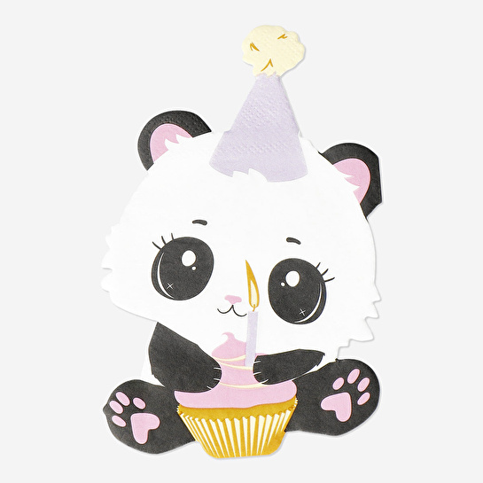 Flying Tiger Copenhagen 16'lı Beyaz Panda Şeklinde Kağıt Peçete