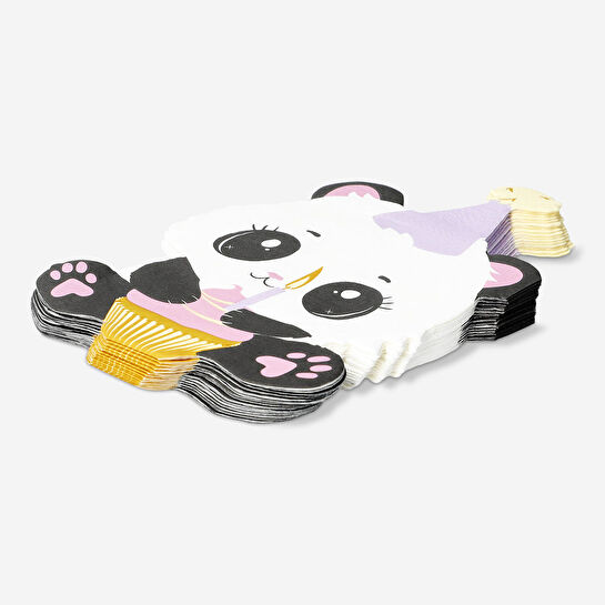 Flying Tiger Copenhagen 16'lı Beyaz Panda Şeklinde Kağıt Peçete