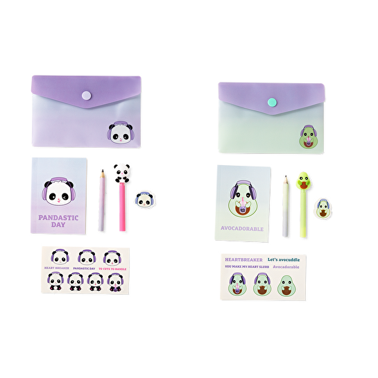 Flying Tiger Copenhagen Hayvan Desenli Sürpriz Kırtasiye Kiti