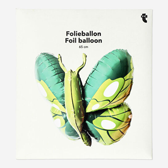 Flying Tiger Copenhagen Yeşil Kelebek Şeklinde Folyo Balon