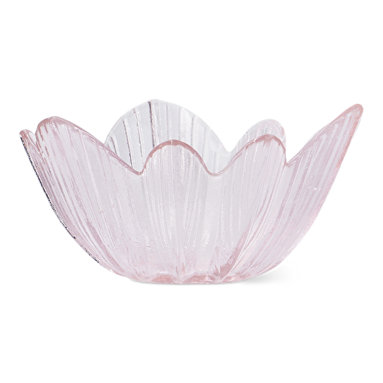 Flying Tiger Copenhagen Pembe Çiçek Şeklinde Cam Kase