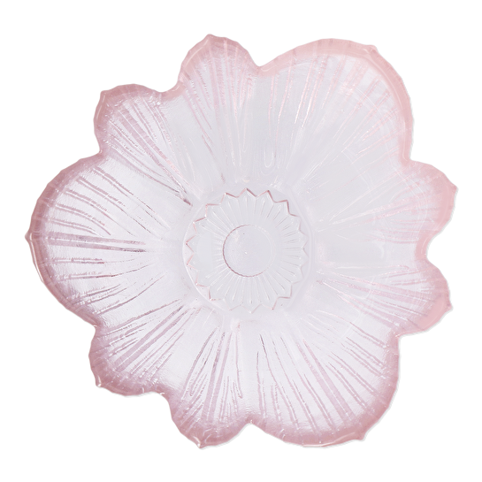 Flying Tiger Copenhagen Pembe Çiçek Şeklinde Cam Kase