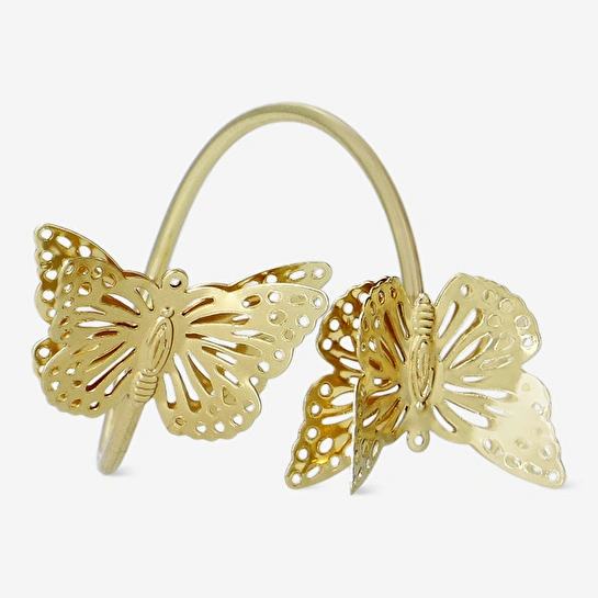 Flying Tiger Copenhagen Gold Kelebek Şeklinde Peçete Yüzüğü