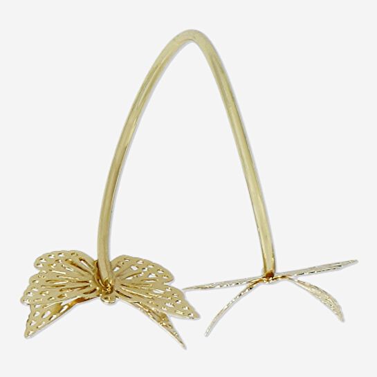 Flying Tiger Copenhagen Gold Kelebek Şeklinde Peçete Yüzüğü