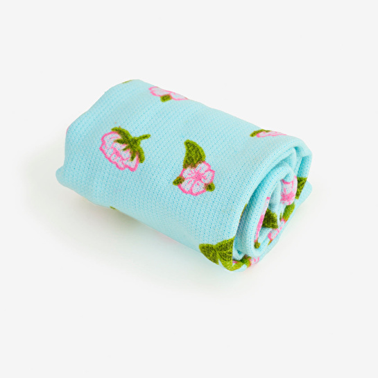 Flying Tiger Copenhagen Mavi Kiraz Çiçeği Desenli Mini Havlu