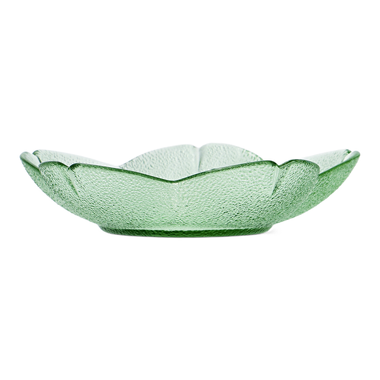 Flying Tiger Copenhagen Yeşil Çiçek Şeklinde Cam Tabak