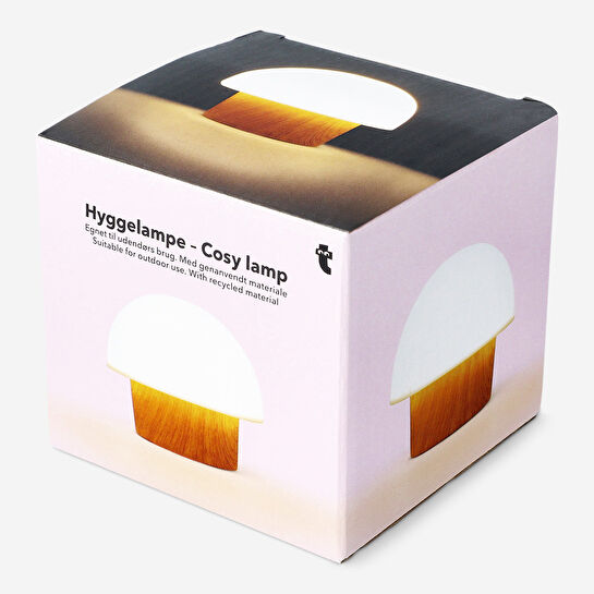 Flying Tiger Copenhagen Ahşap Görünümlü Beyaz Bahçe Lambası