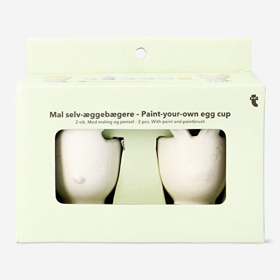 Flying Tiger Copenhagen Kendin Yap 2'li Seramik Yumurta Kabı Boyama Kiti